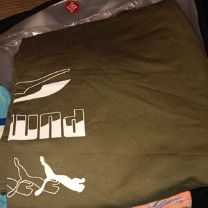 Puma OLIVE Green with White Logo